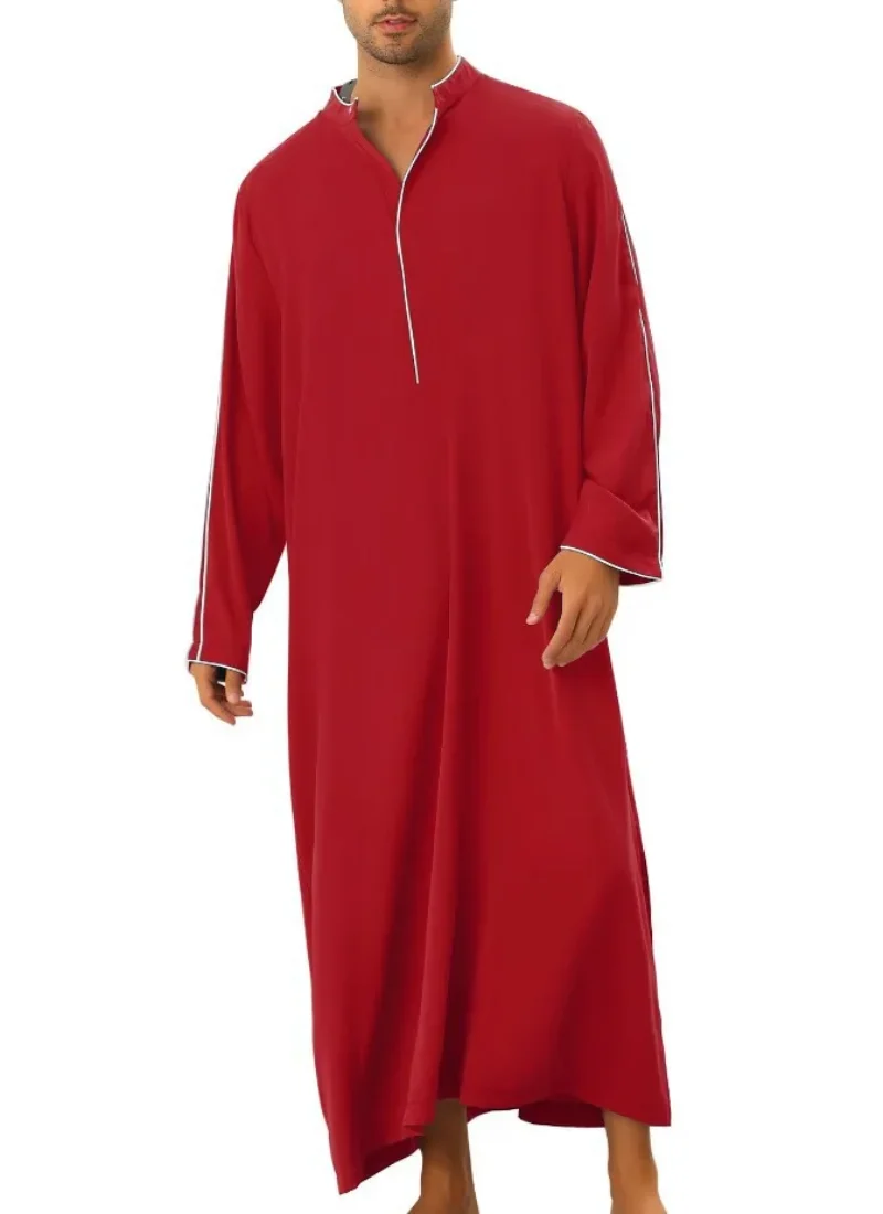 Kaftan longue arabe décontractée pour hommes