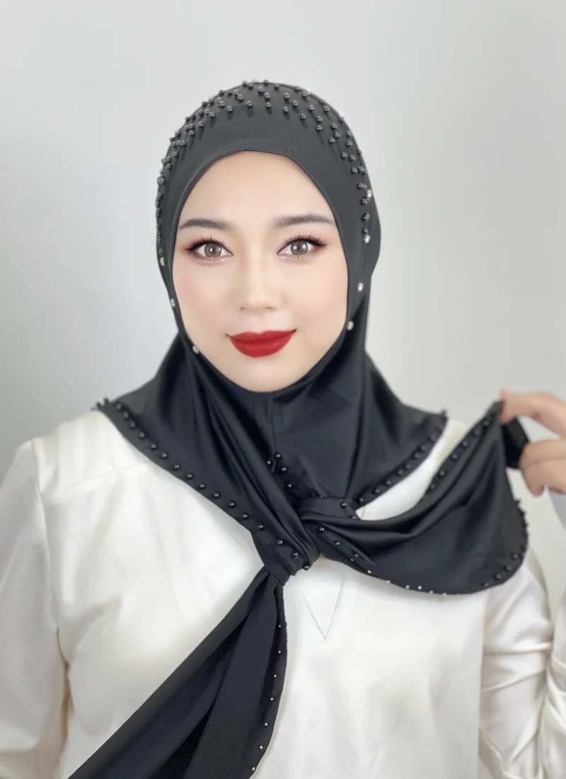 chapeau voiile hijab à enfiler turban , écharpe enroulable pour la tête